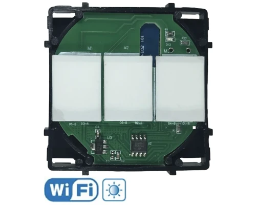 Сенсорний Wi-Fi модуль вимикач димер Smartdust M-SK-W801T — 3 клавіші